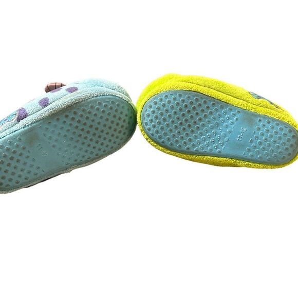 In good condition size 11-12 Monsters Inc. Green and Blue Slippers - Picture 3 of 3